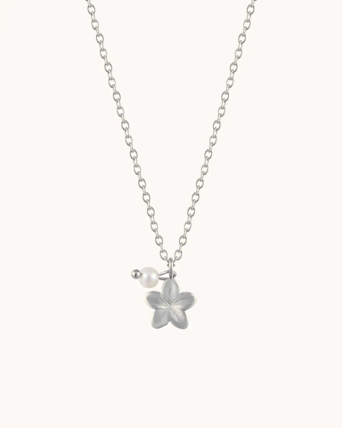 Collier Les trouvailles de Jen, ''Hibiscus'', Argent