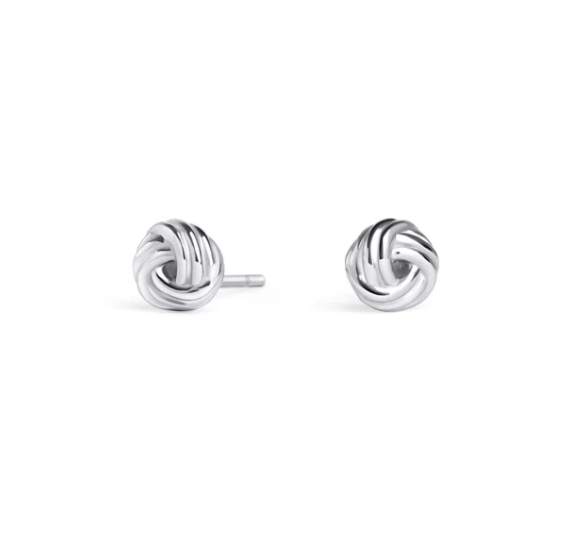 Boucles d'oreilles fixes Mia, Lucy, acier inoxydable, argent