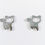 Miniature : Boucles d'oreille acier inoxydable ''Gros chat''