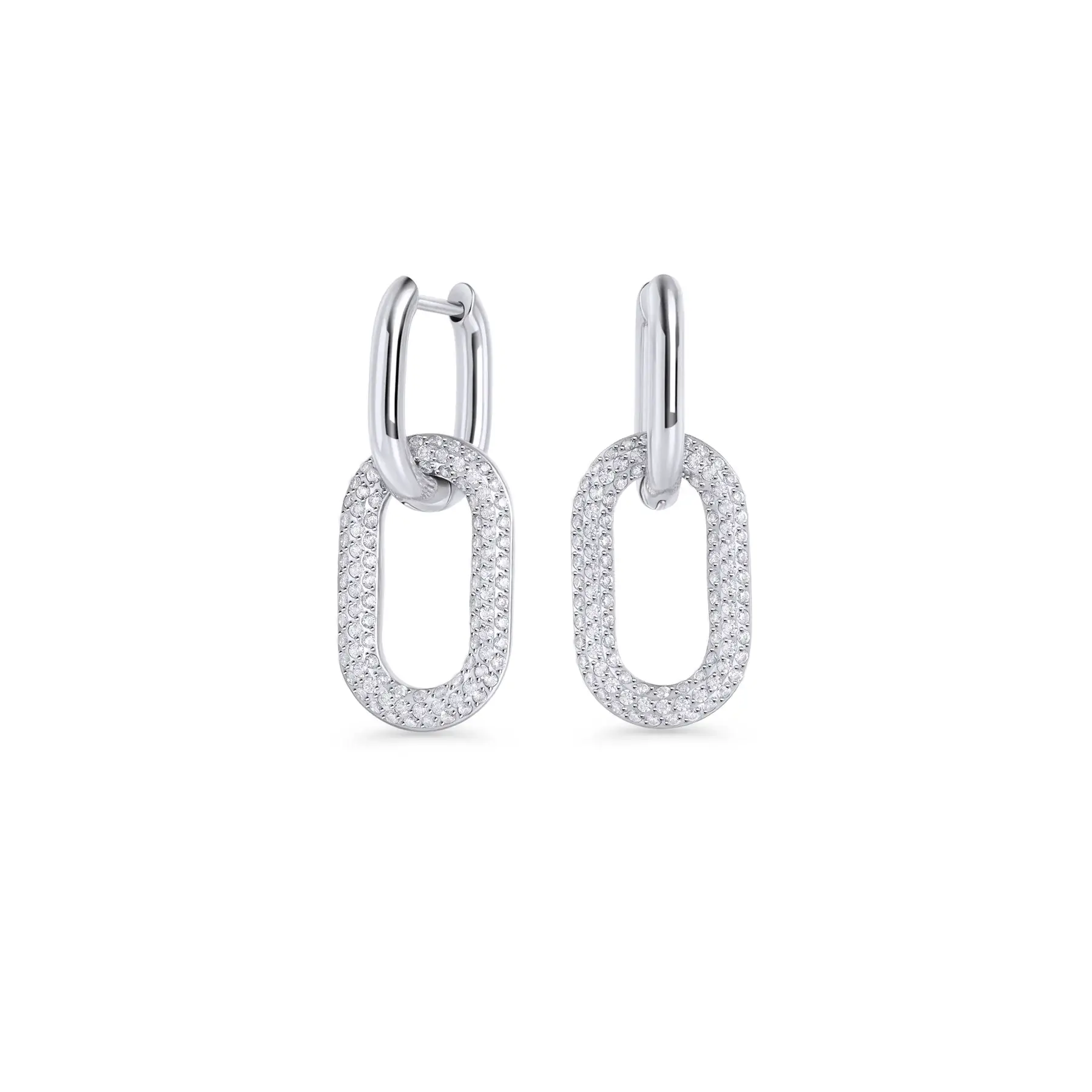 Boucles d'oreilles Mia, Constance ,acier inoxydable, argent