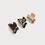 Miniature : Ensemble de 3 petites pinces à cheveux Caracol, brun,beige,léopard
