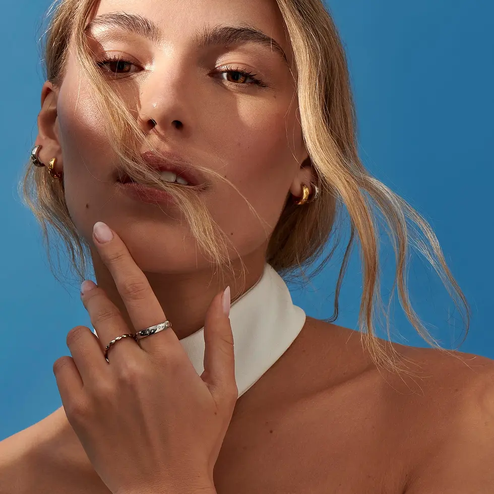 Miniature : Bague Mia, Ravello, Acier inoxydable, Argent