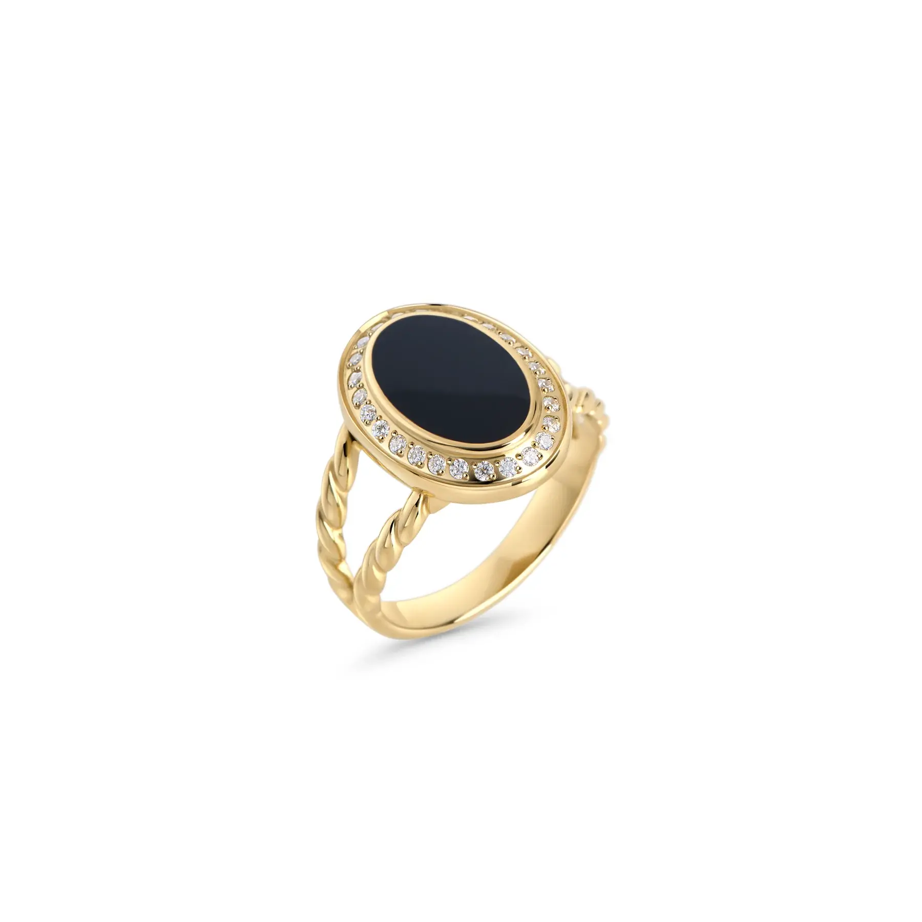 Bague Mia, Theresa, acier inoxydable, or