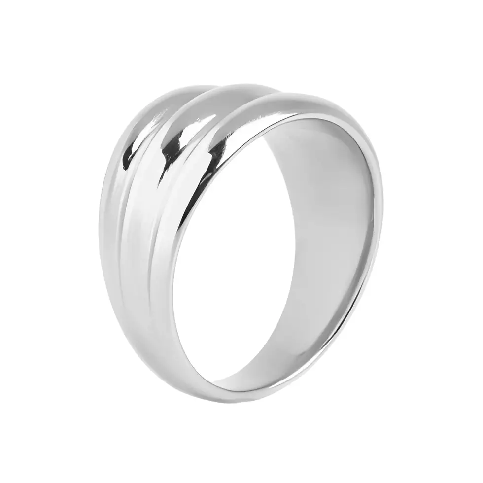 Bague Mia ''Dune'', argent, acier inoxydable