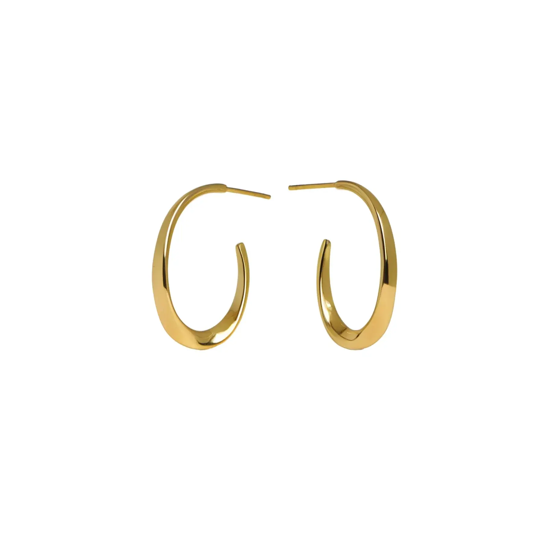 Boucles d'oreille Mia, Anneaux Eolie, Acier inoxydable, or
