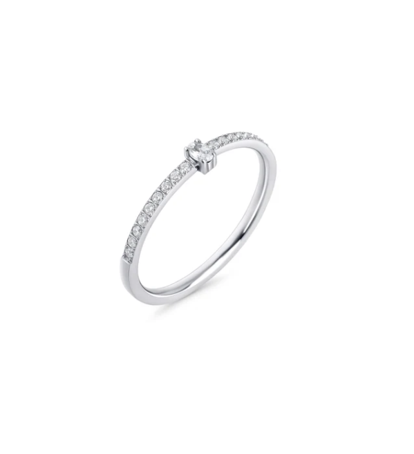 Bague Mia, Sienna ll, acier inoxydable, argent