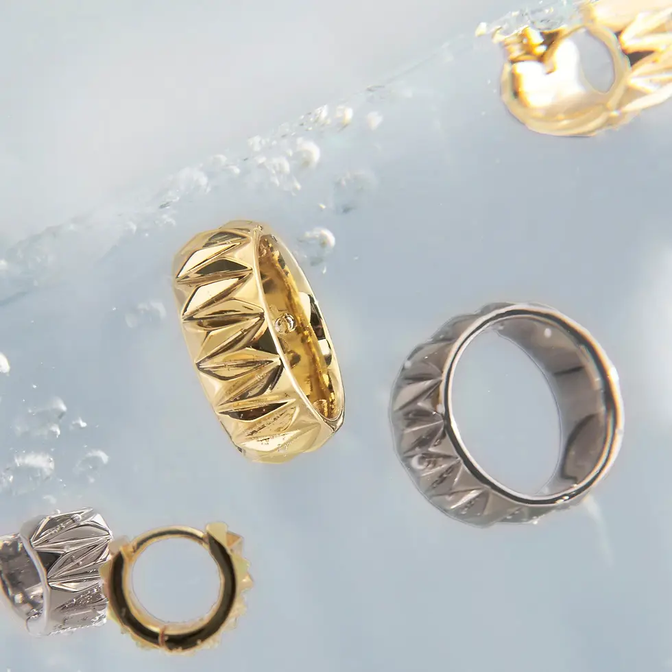 Miniature : Boucles d'oreilles Mia, dormeuses Naomi, or