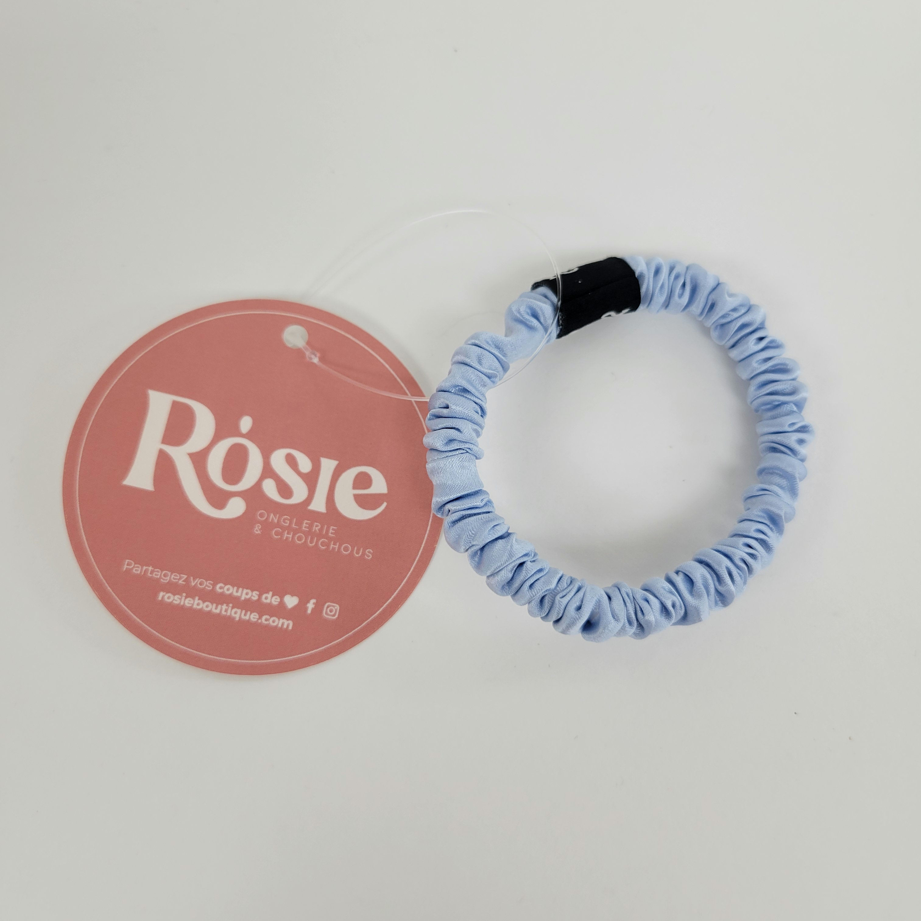 Élastique à cheveux Rosie,  mini, soie de mûrier