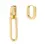 Miniature : Boucles d'oreilles Mia, pendantes Azur, Acier inoxydable, Or