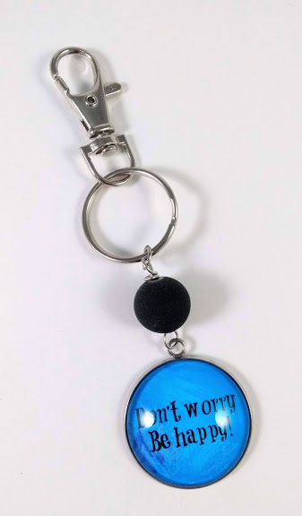 Porte-clés ''Don't worry, be happy!'' (#15)
