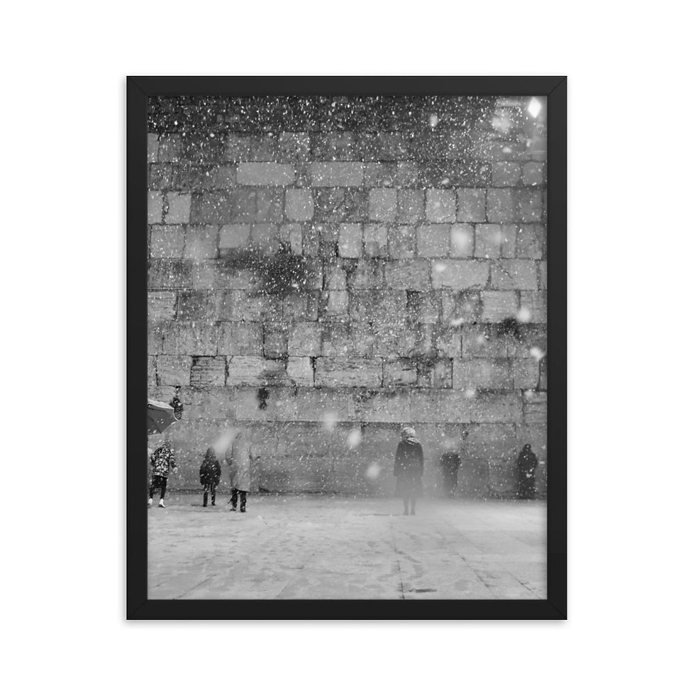Thumbnail: Western Wall in Snow 2021/5782