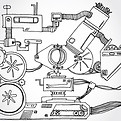 Mechanical Doodle Illustration