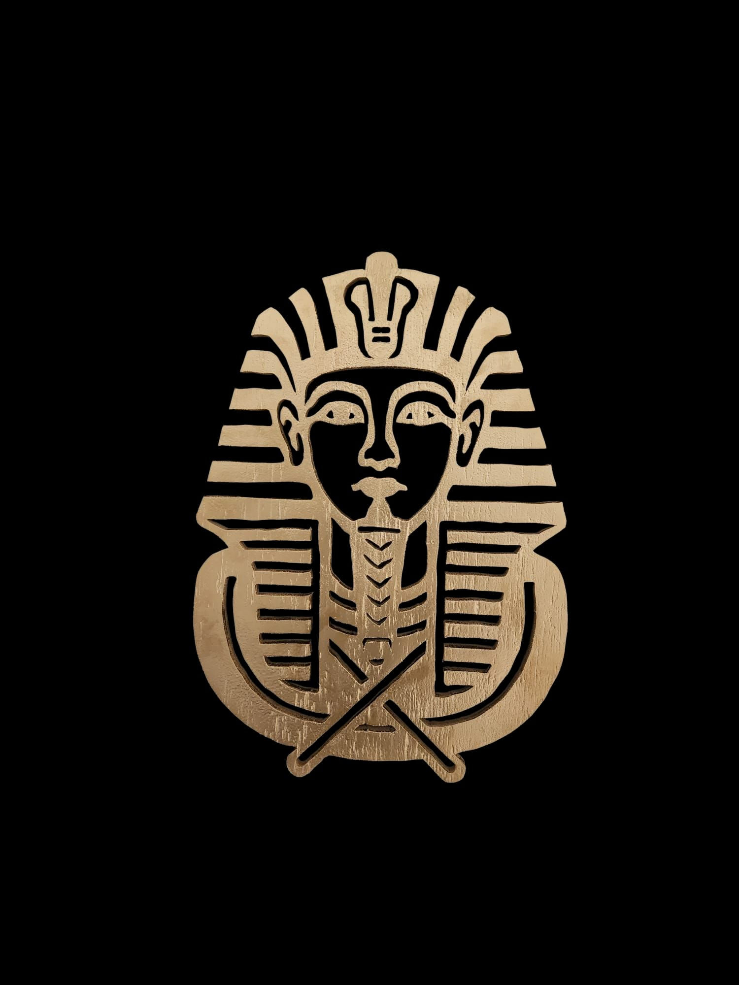 Wooden Egyptian Pharoah