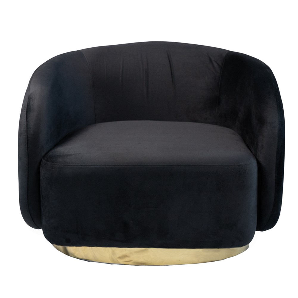 The Lena Chair Black Velvet