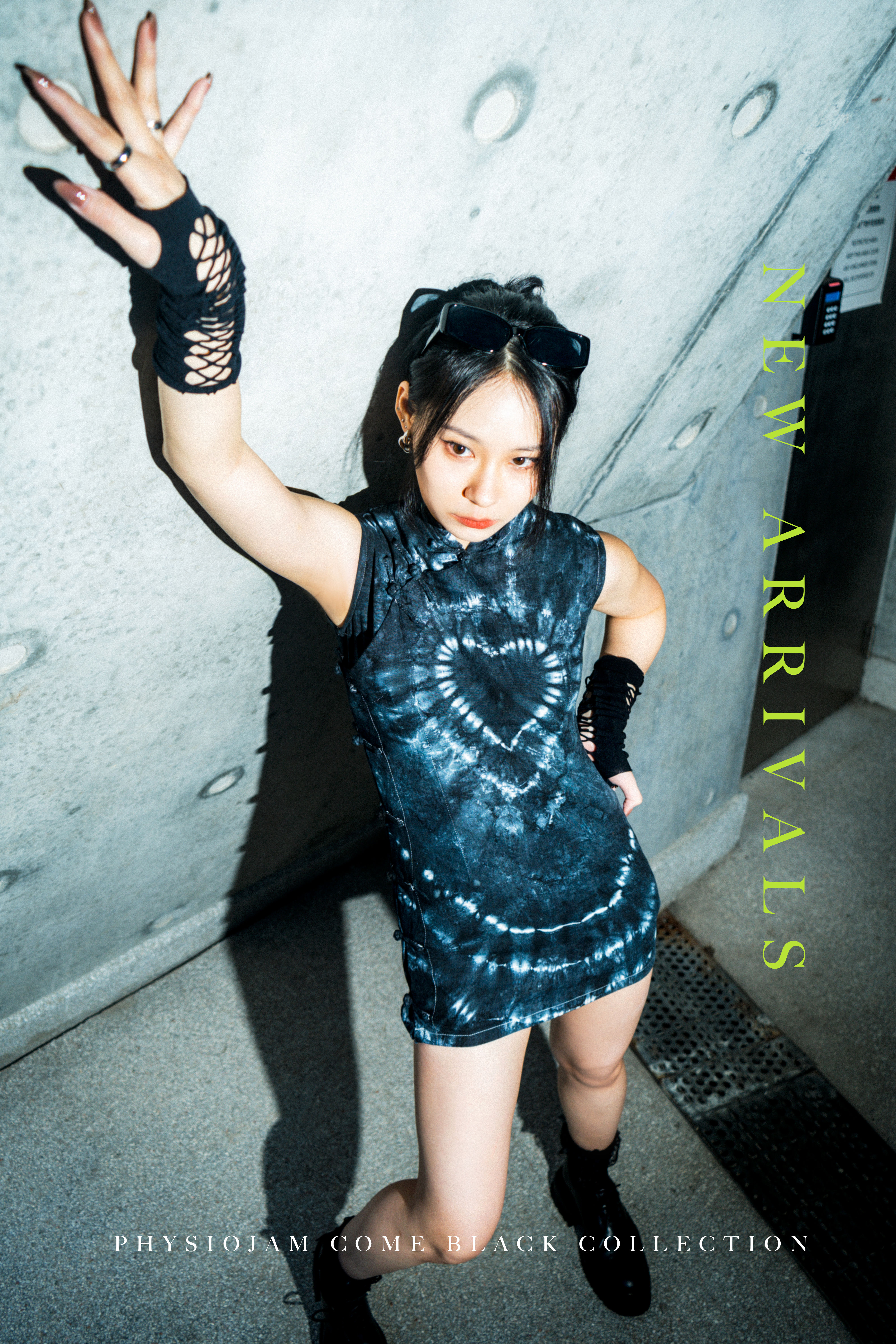 Come Black系列暗黑愛心旗袍