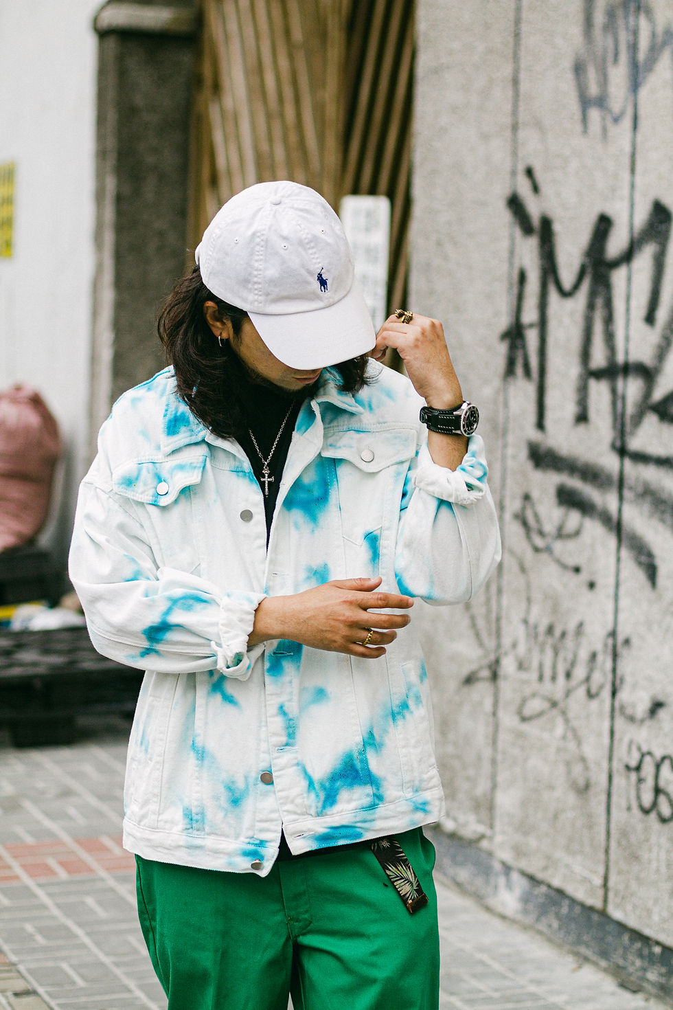 Thumbnail: 冰染牛仔夾克 Ice Tiedye Denim Jacket