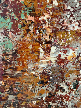 Details of the painting Red City - by Marella Hesseling