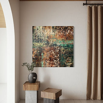 Fall d'Orcia III | Abstract schilderij van Marella Hesseling