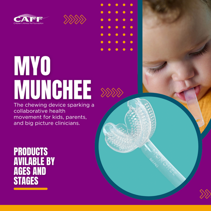 MYO Munchee: The chewing device for kids, parents, and clinicians. Products available by ages and stages.