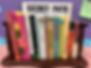 A variety of books on display.