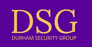 DSG gold lettering on purple background