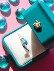 Moana wave blue opal Ring