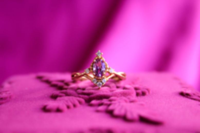 Rapunzel Purple Crystal Ring