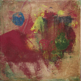 VACA EN EL MONTE  20X20 cms