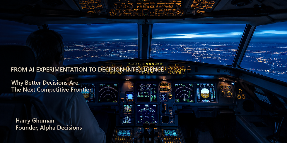 From AI Experimentation to Decision Intelligence