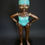 Miniature : female swimming sculpture 