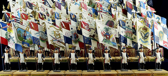 old toy soldiers flags paris