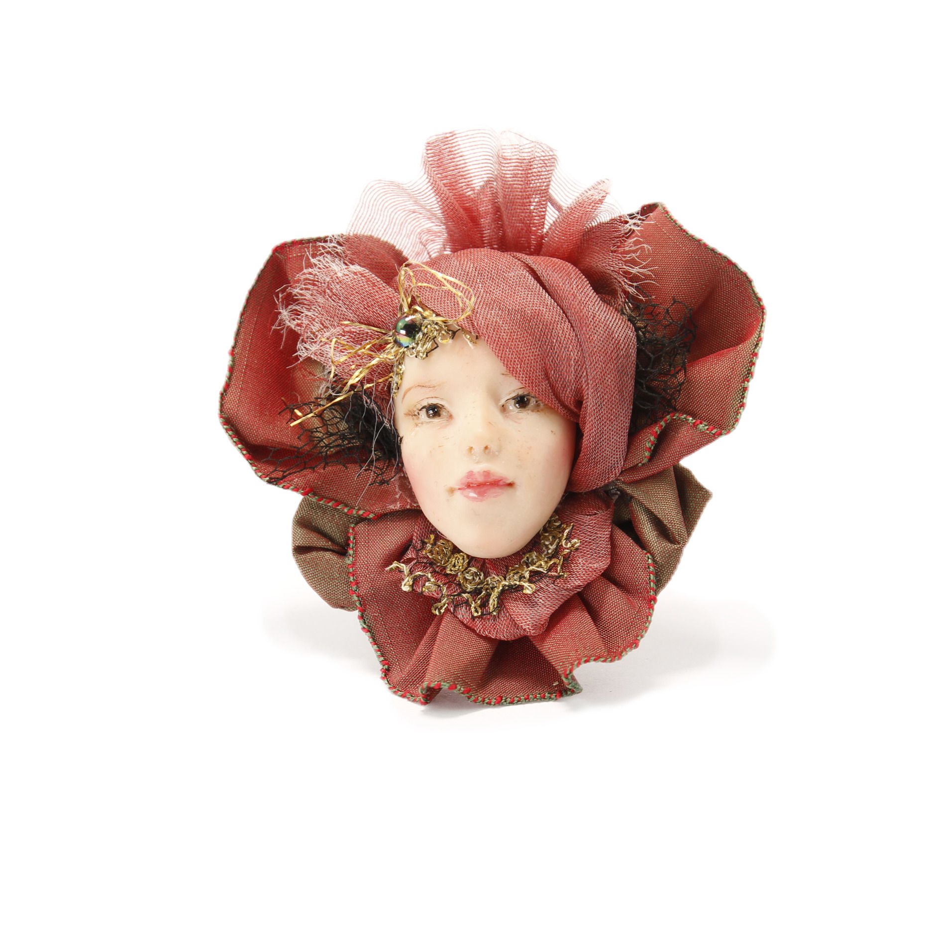 Doll brooches