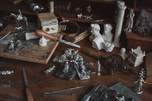 l'établis des figurines