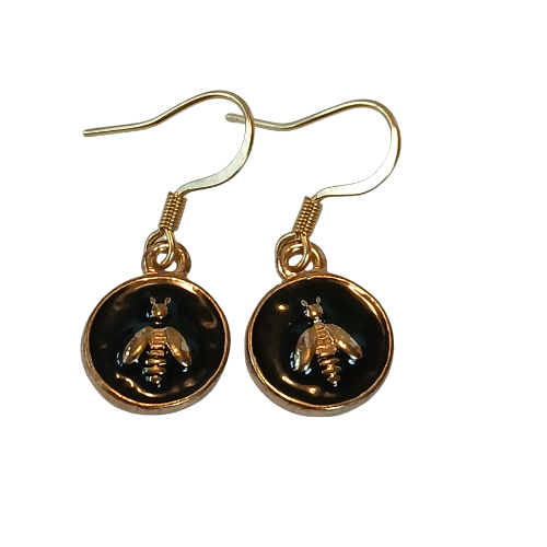 Enamel Bee Earrings