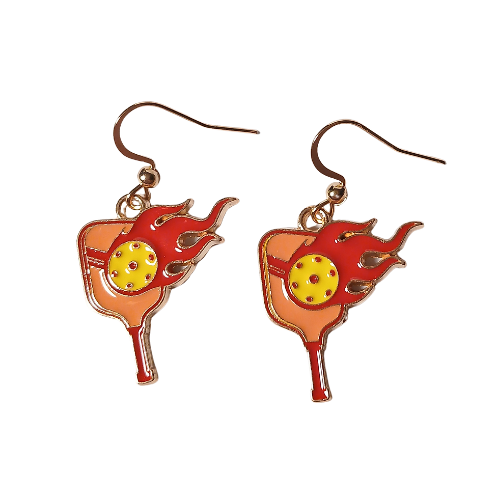 Thumbnail: Enamel Pickleball Earrings