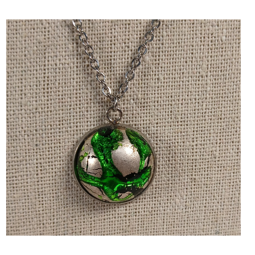 Thumbnail: Vintage Cabochon Bezel Pendants in Stainless Steel