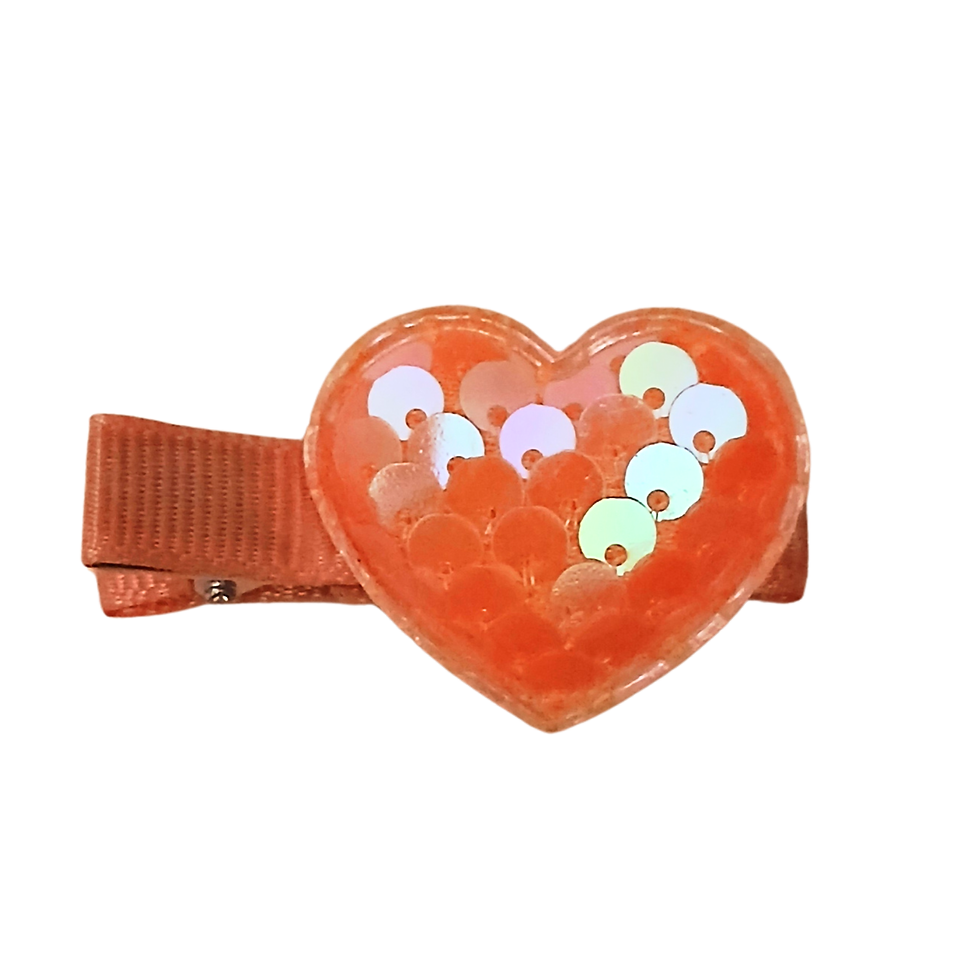Thumbnail: Hair Clip with Sequins Heart
