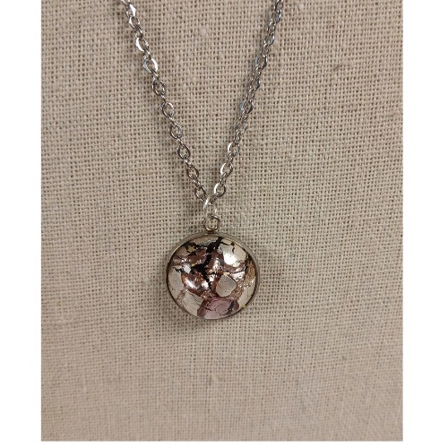 Thumbnail: Vintage Cabochon Bezel Pendants in Stainless Steel