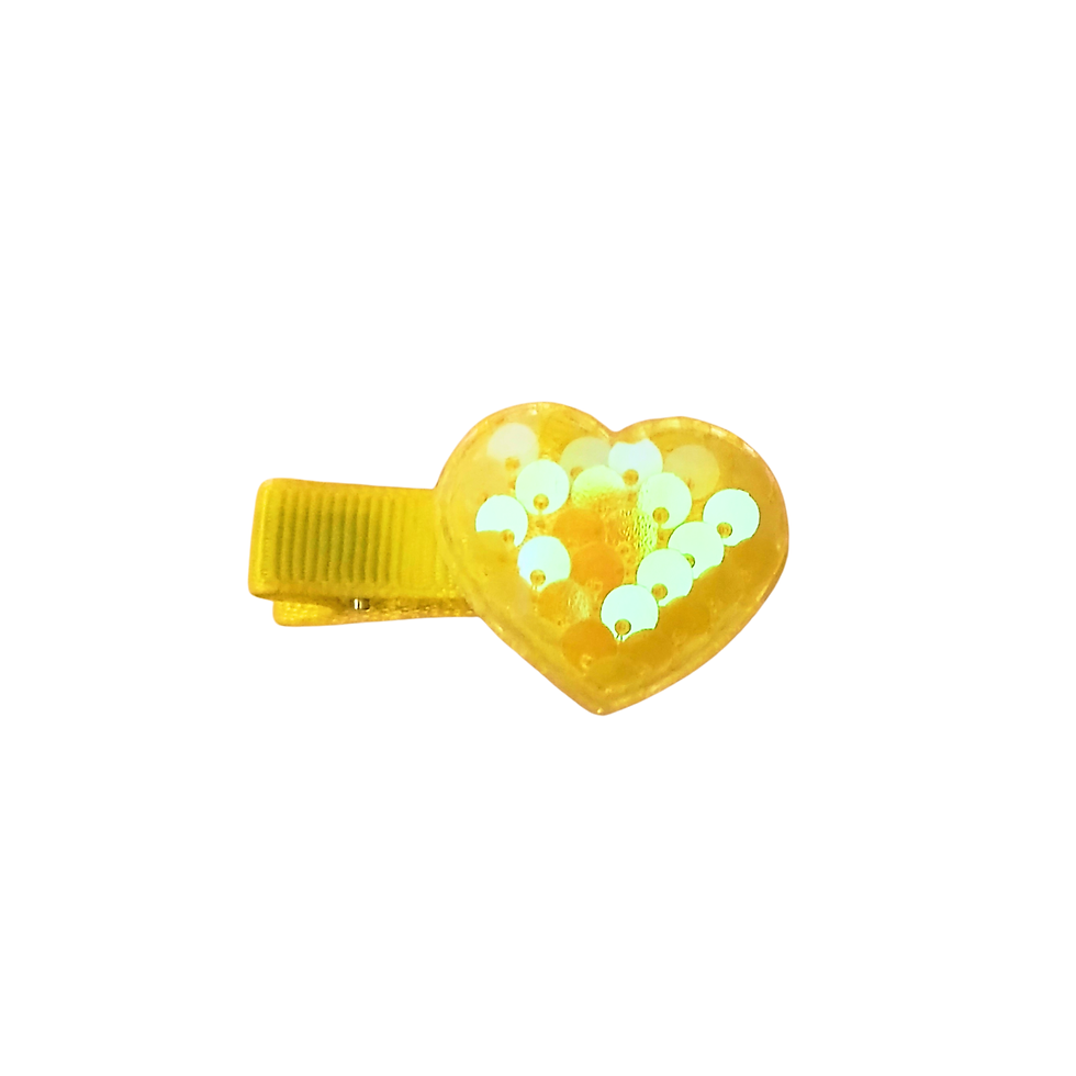 Thumbnail: Hair Clip with Sequins Heart