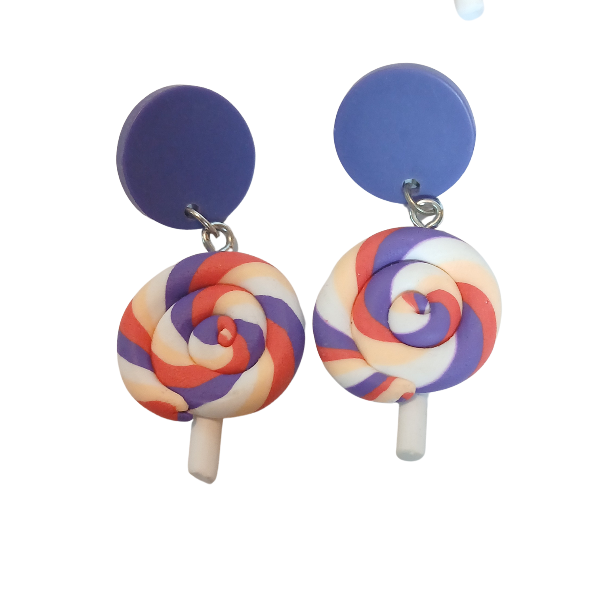 Flexible Swirl Pop Charm Earrings