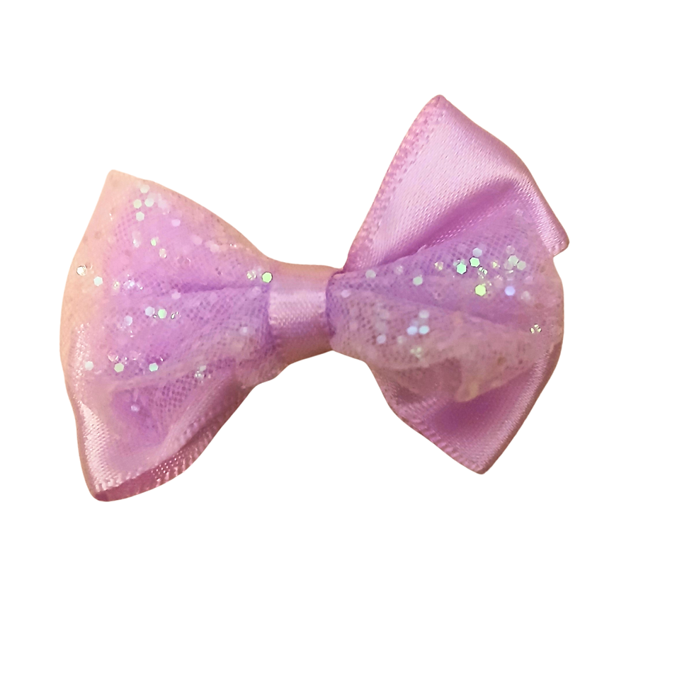 Thumbnail: Hair Clip with Sparkly Satin Bow