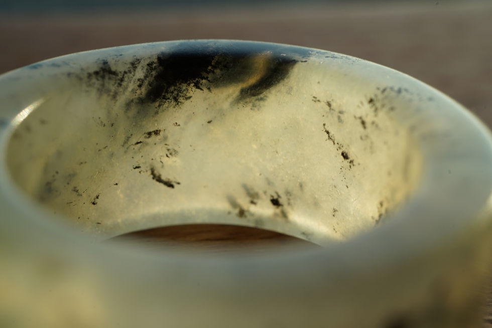 Xiuyu Jade Thumb Ring | Translucent Fidget Jewelry for Focus