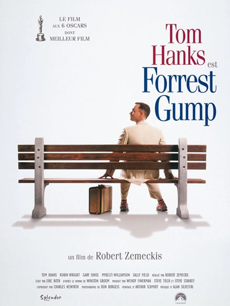 Affiche du film, Forrest Gump, de Robert Zemeckis - 1994