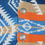 Thumbnail: Cardigan Native American Inspired Orange and Blue
