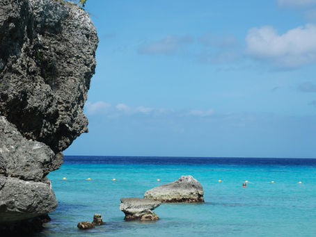Beautiful crystal clean beach in Curacao