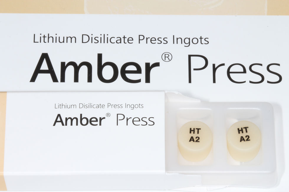ディラーさんから新しいセラミックインゴットを頂きました。HASS社のAmber Press
