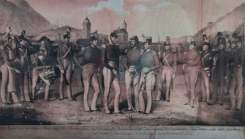 Bürgergarde um 1850