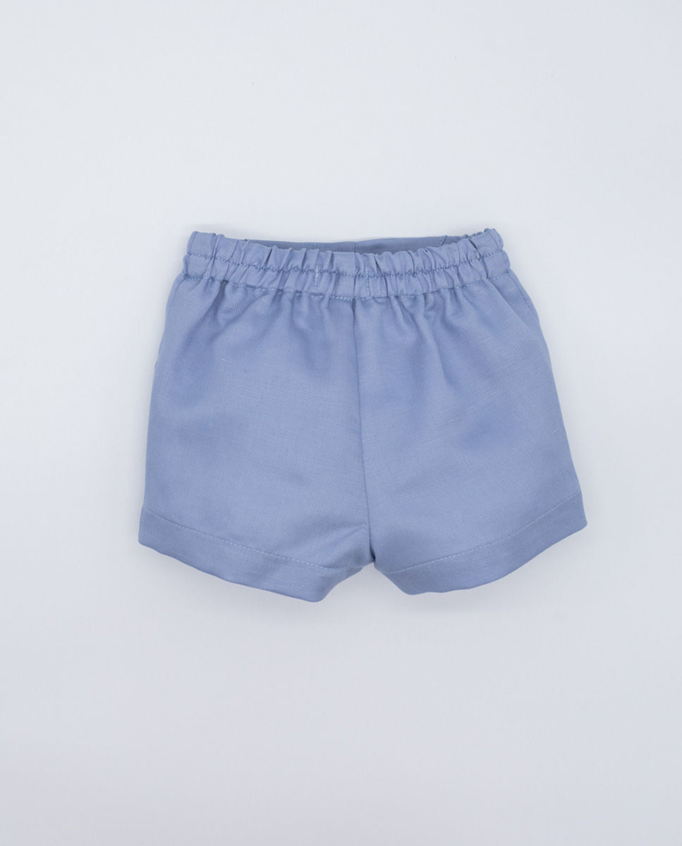 Miniatura: Conjunto camisa y bermuda blueberry