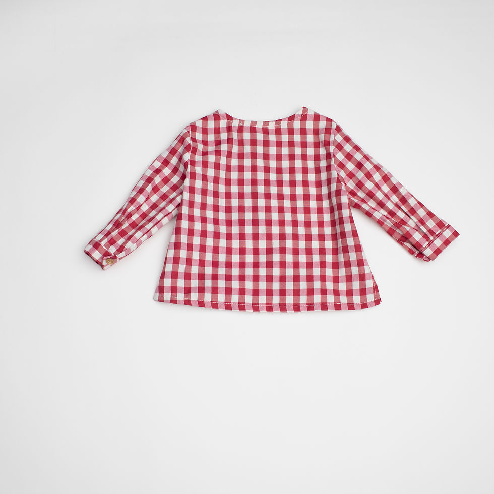 Miniatura: Pantalón micropana y camisa cuadros vichy