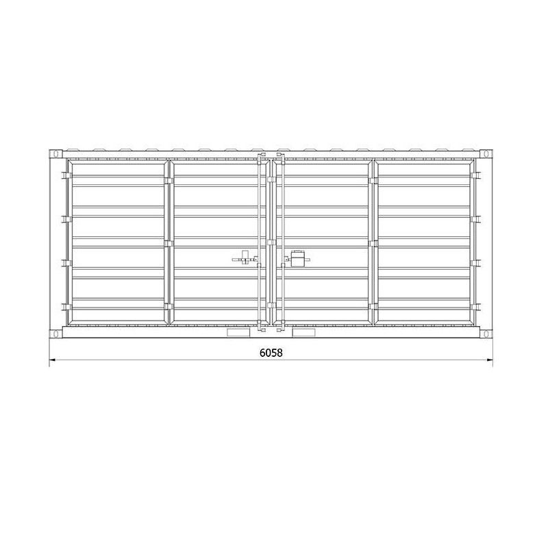 Miniatura: Container maritime 20 Pieds OPEN SIDE PREMIER VOYAGE